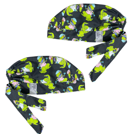 Gorro Medico Quirúrgico - Rugrats - Reptar 2 - Negro