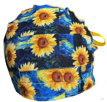 Gorro Medico Quirúrgico - Pintura - Arte - Botticelli - Van Gogh - Listón - Negro