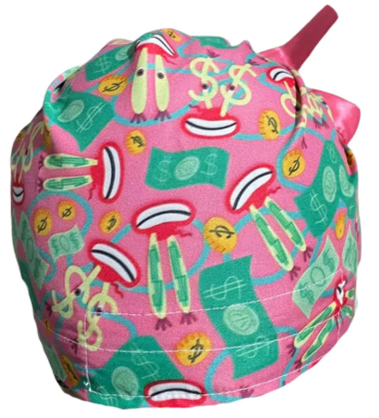 Gorro Medico Quirúrgico - Bob Esponja - Listón - DON CANGREJO