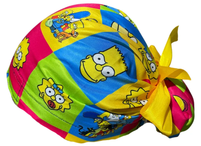 Gorro Medico Quirúrgico - Simpson - Homero - Listón - Multicolor