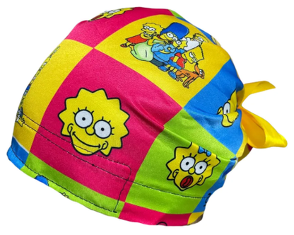 Gorro Medico Quirúrgico - Simpson - Homero - Listón - Multicolor