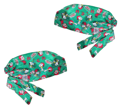Gorro Quirúrgico - Snoopy - Navidad - Verde