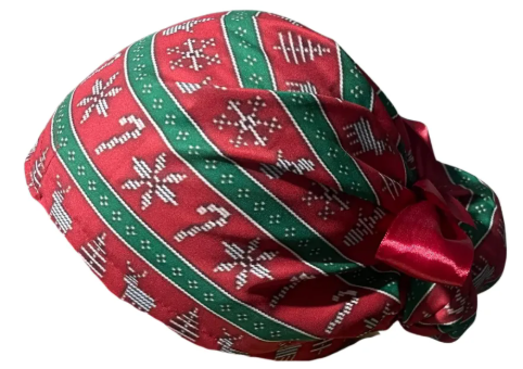Gorro Medico Quirúrgico - Huggie Seater - Navidad - Rojo