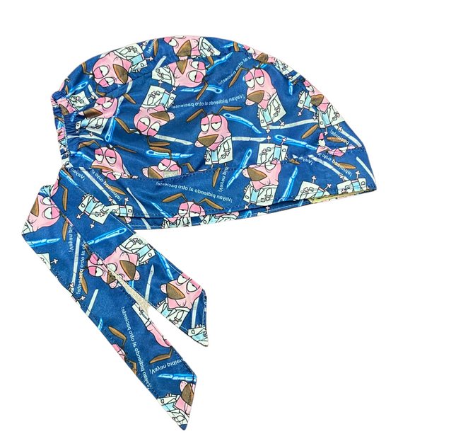Gorro Quirúrgico Medico Coraje El Perro Cobarde Antifluidos - Every Medical -  Dr. Gorrito