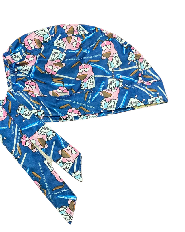 Gorro Quirúrgico Medico Coraje El Perro Cobarde Antifluidos - Every Medical -  Dr. Gorrito