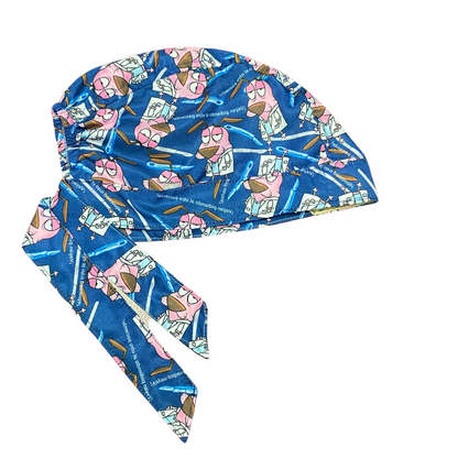 Gorro Quirúrgico Medico Coraje El Perro Cobarde Antifluidos