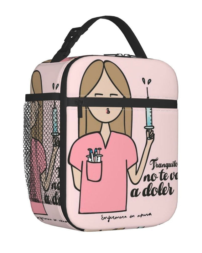 Bolsa De Almuerzo LONCHERA TERMICA - Enfermera y JERINGA -