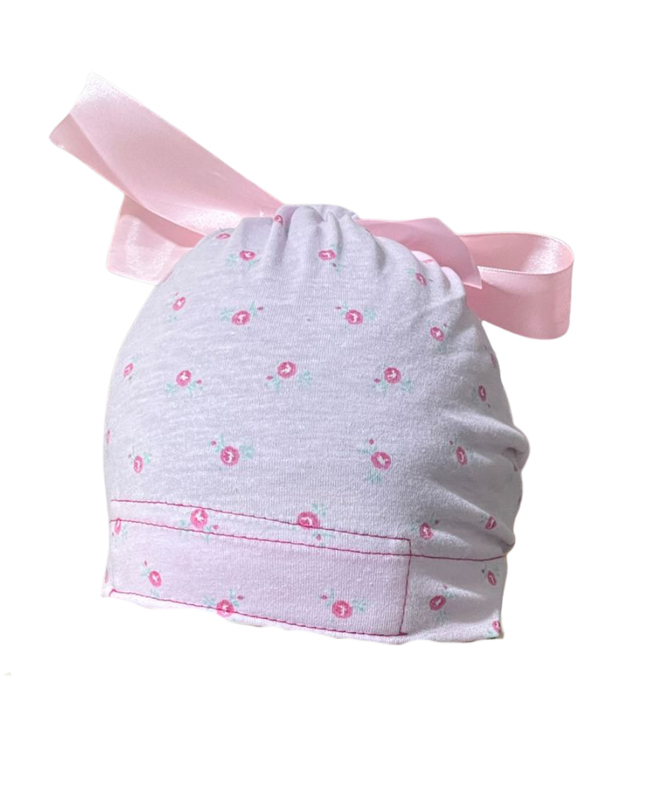Gorro Quirúrgico Flores Rosas Listones - Antisudor Rosa Unitalla